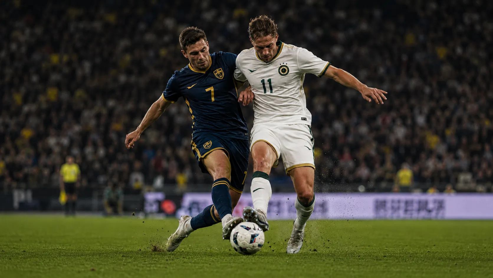 Live football match