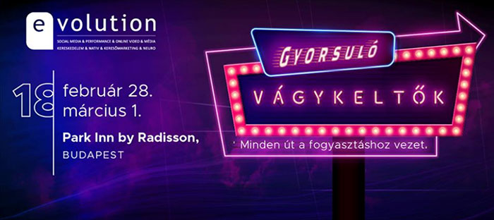 Our presence at the Evolution conference in Budapest